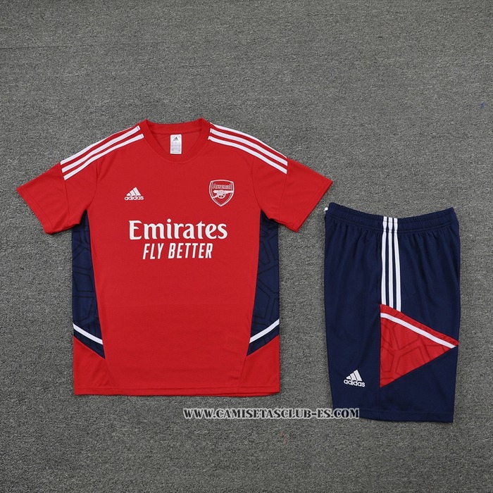 Chandal del Arsenal 22-23 Manga Corta Rojo - Pantalon Corto